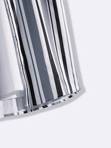 Manfinity Men 1pc Vertical Striped Button Front Shirt - Multicolor - View 4