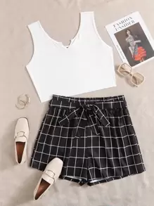 أطقم منسقة مقاسات كبيرة حزام الطرطان كاجوال