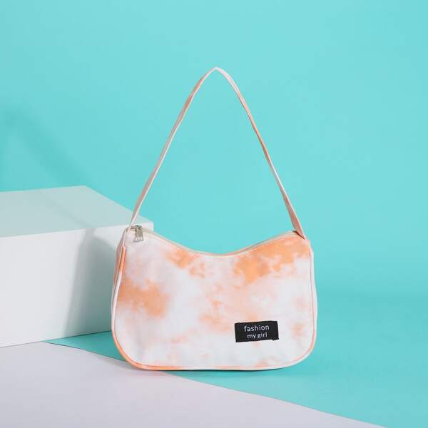 

Tie Dye Baguette Bag, Orange