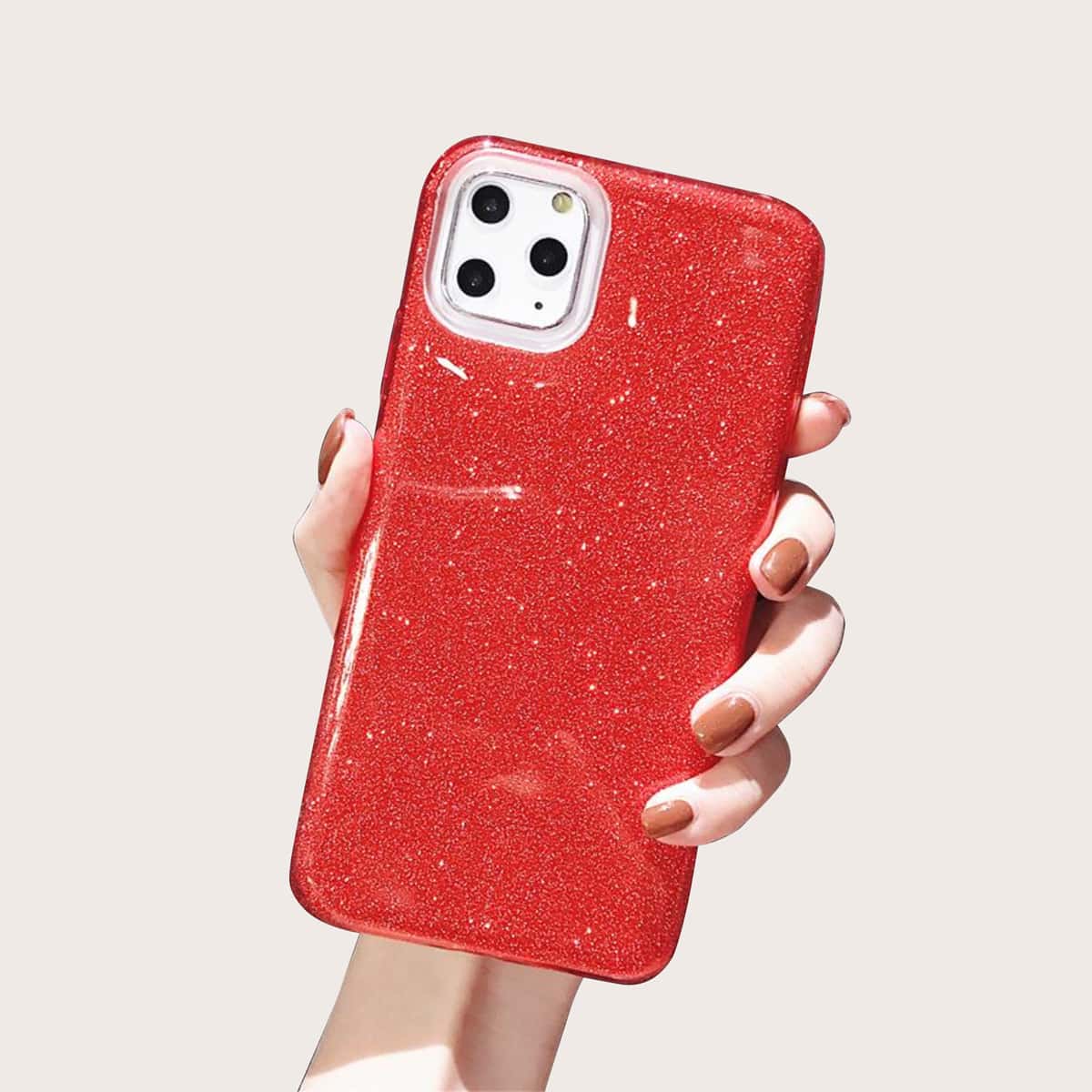 

Sparkly Glitter Phone Case, Red