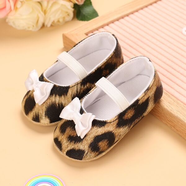 

Baby Girl Leopard Mary Jane Flats, Brown