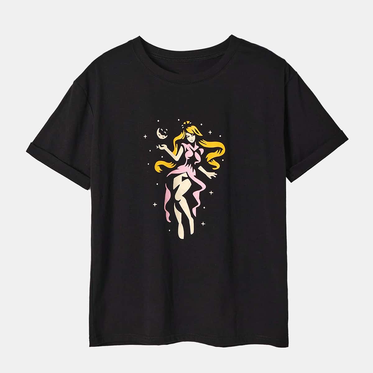 

Figure Graphic Tee, Black