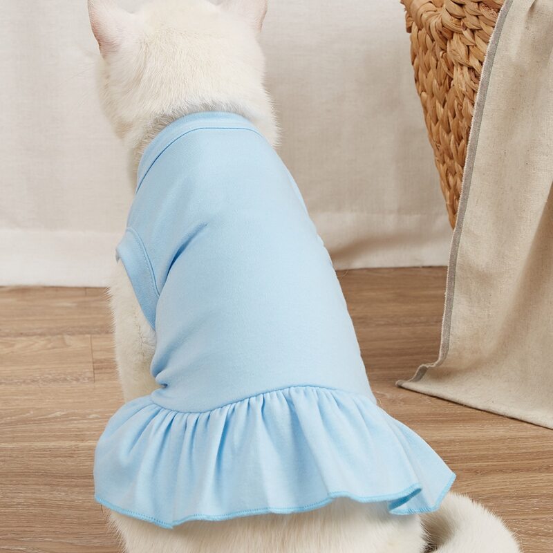 

Solid Color Pet Dress, Baby blue