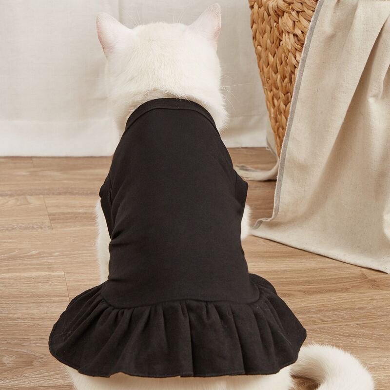 

Solid Color Pet Dress, Black