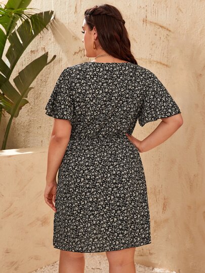 Sheego Robe Blouses Robe Taille 40 à 46 Argile Noir Lin Part grande taille 280