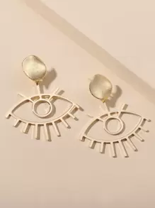 Hoa tai hình giọt nước rỗng - Vàng - Xem 1