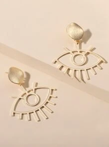 Hoa tai hình giọt nước rỗng - Vàng - Xem 2