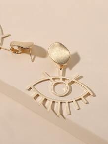 Hoa tai hình giọt nước rỗng - Vàng - Xem 3