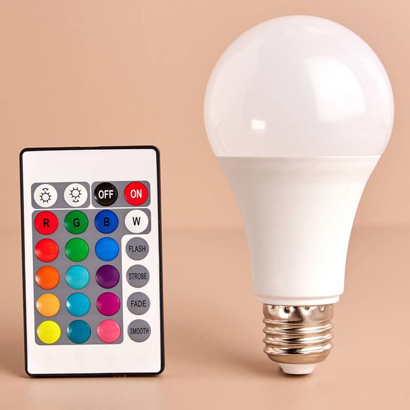

1pc Remote Control Led Light Bulb, Multicolor