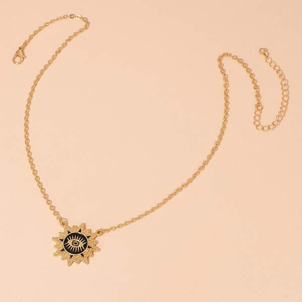 

1pc Pendant Necklace, Gold