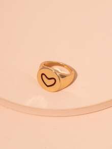 Anillos Corazón - Amarillo Oro - Ver 2