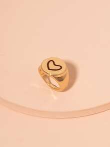 Anillos Corazón - Amarillo Oro - Ver 3