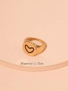 Anillos Corazón - Amarillo Oro - Ver 4