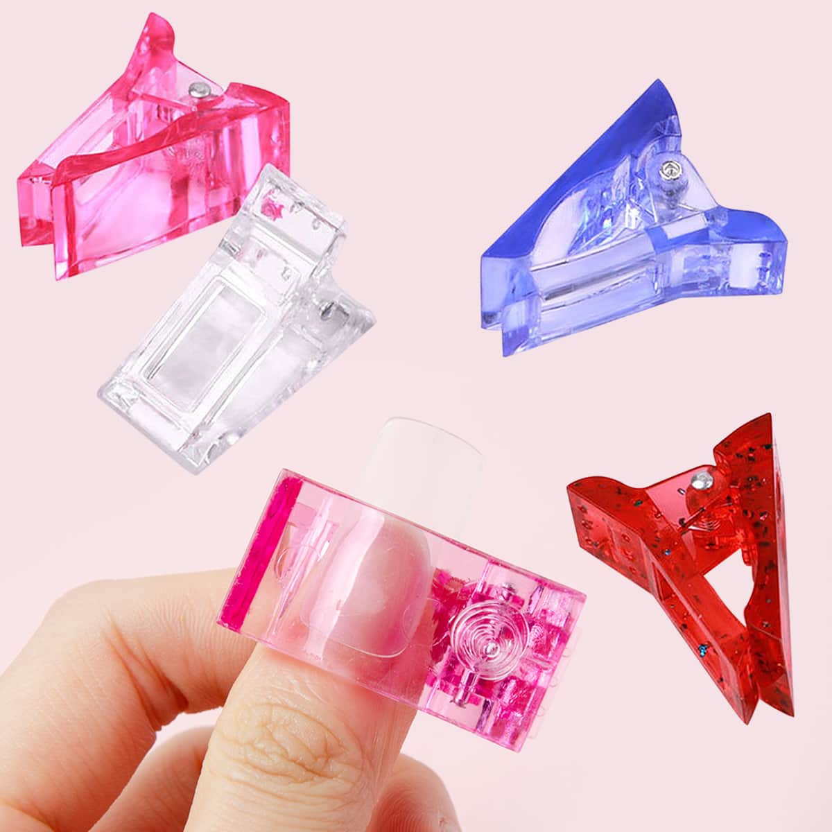 

5pcs Nail Extension Clip, Multicolor