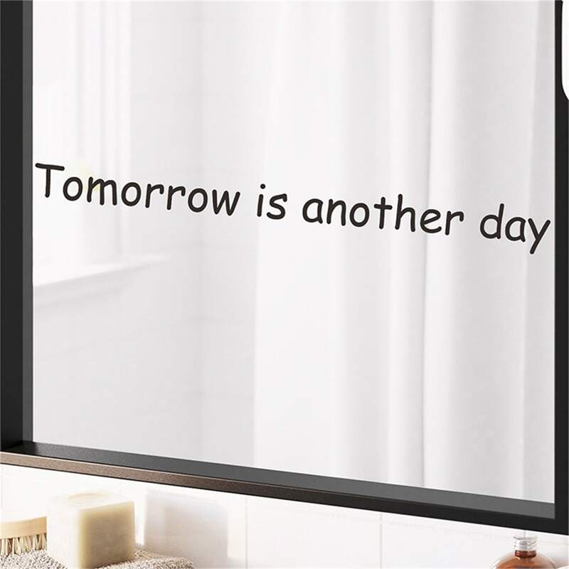 

Slogan Wall Sticker, Black