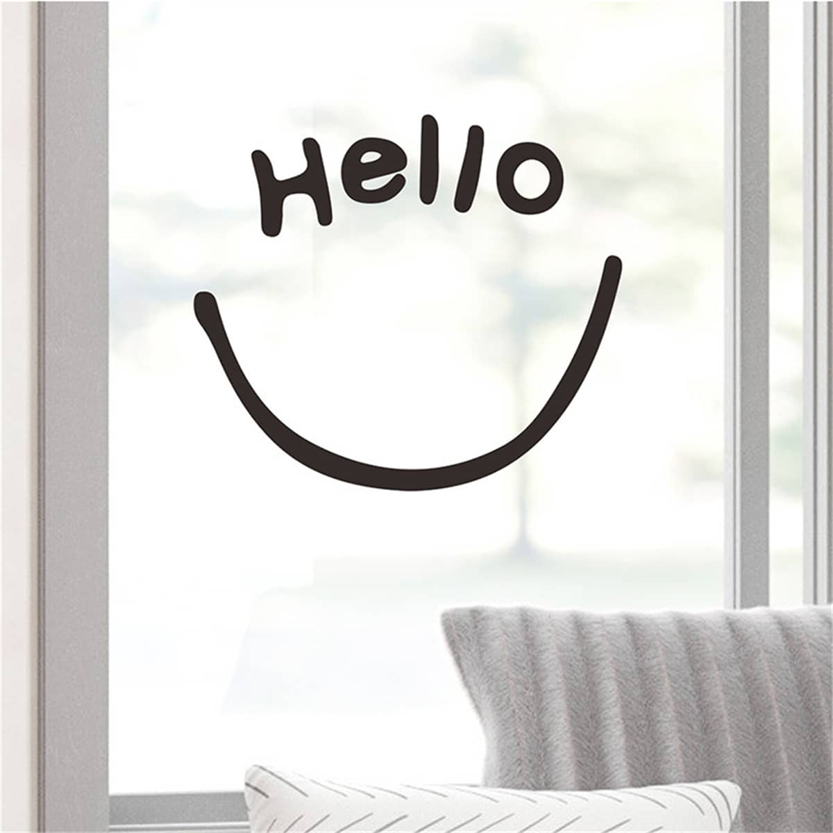 

Smile Wall Sticker, Black