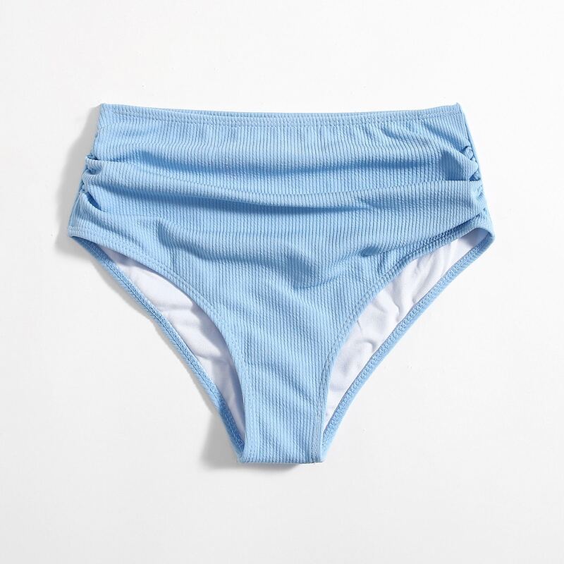 

Solid Rib Bikini Bottom, Baby blue