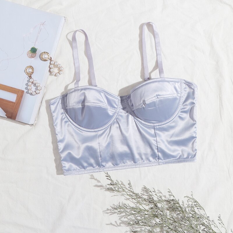 

Solid Super Push Up Bra, Mauve purple