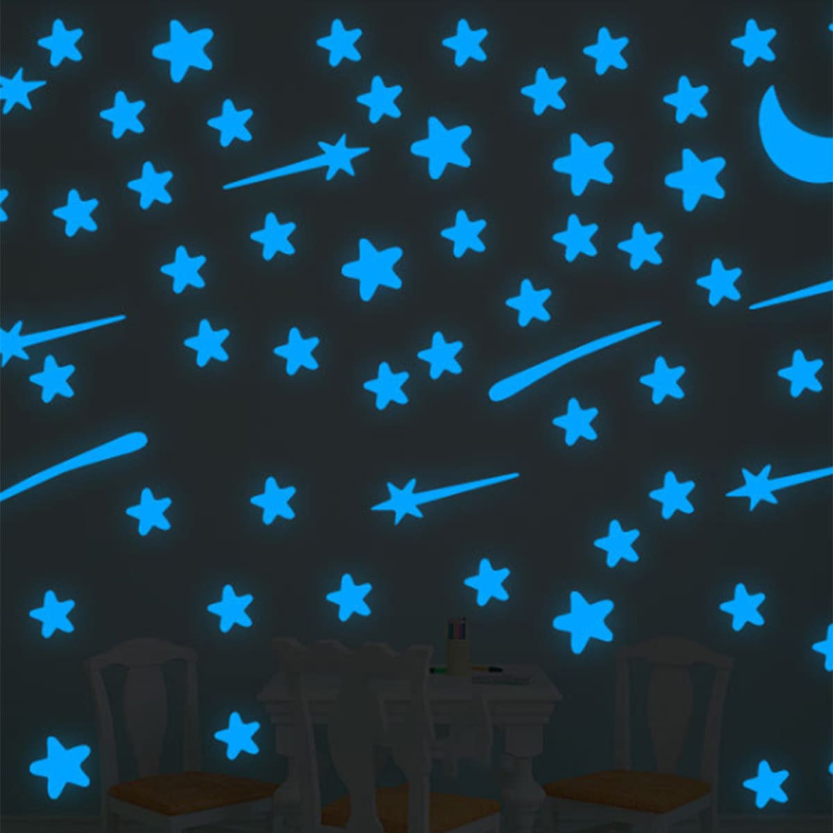 

Luminous Star Wall Sticker, Blue