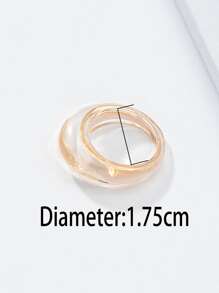 1pc Resin Ring - Multicolor - View 3
