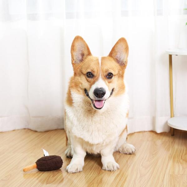 

Ice Cream Design Pet Sound Toy, Brown