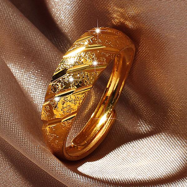 

1pc Simple Ring, Gold