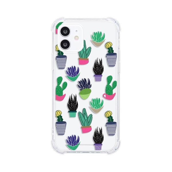

Cactus Print Clear Phone Case, Multicolor