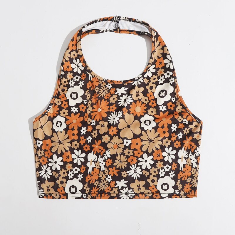 

Ditsy Floral Halter Top, Multicolor
