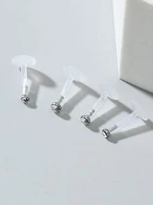 4入组/套水鑽裝飾唇釘適合女士和男士,龐克穿孔,A時尚身體鏈禮品適用於任何場合