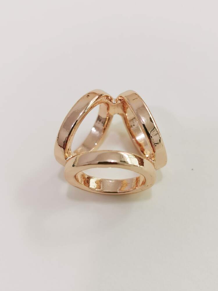 Vòng khóa khăn quàng cổ tối giản - Vàng - Xem 2