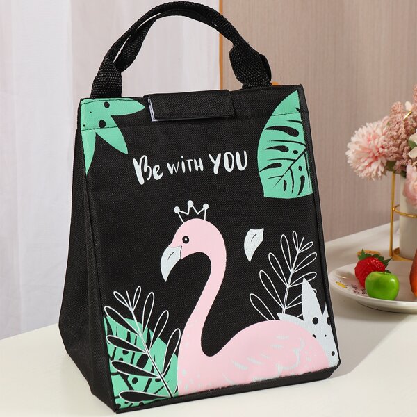 

Flamingo Print Lunch Bag, Multicolor