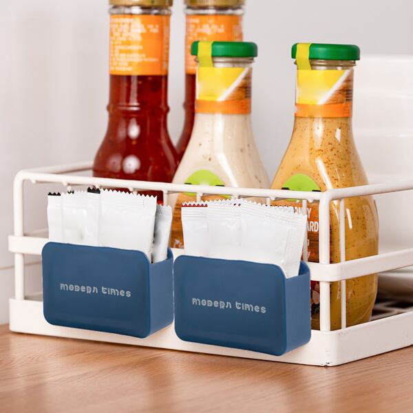 

1pc Fridge Hanging Storage Box, Blue