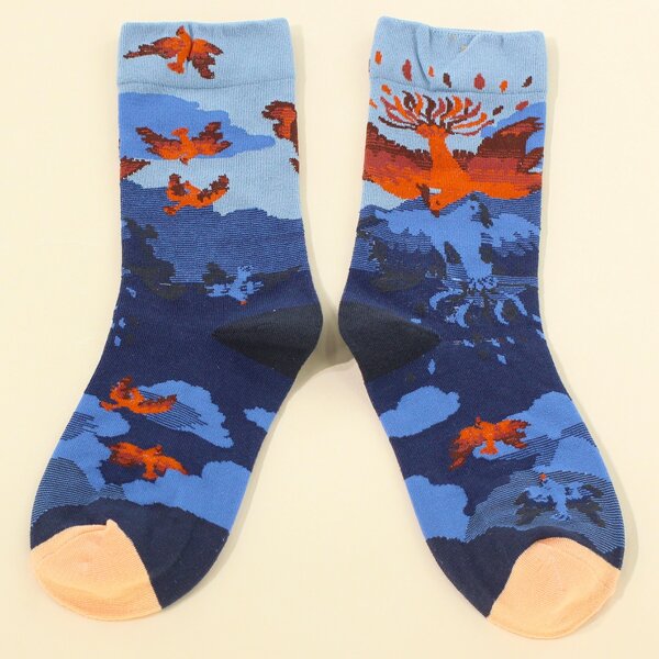

Graphic Crew Socks, Multicolor
