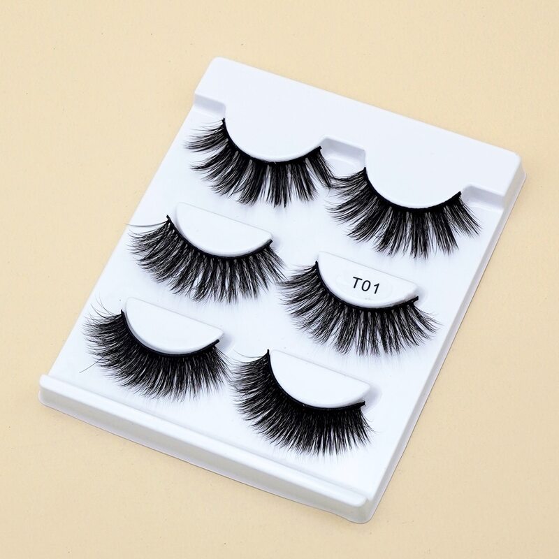 

3pairs Volume Eyelashes, Black