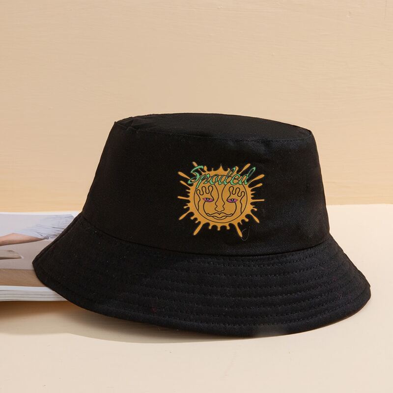 

Sun Print Bucket Hat, Black