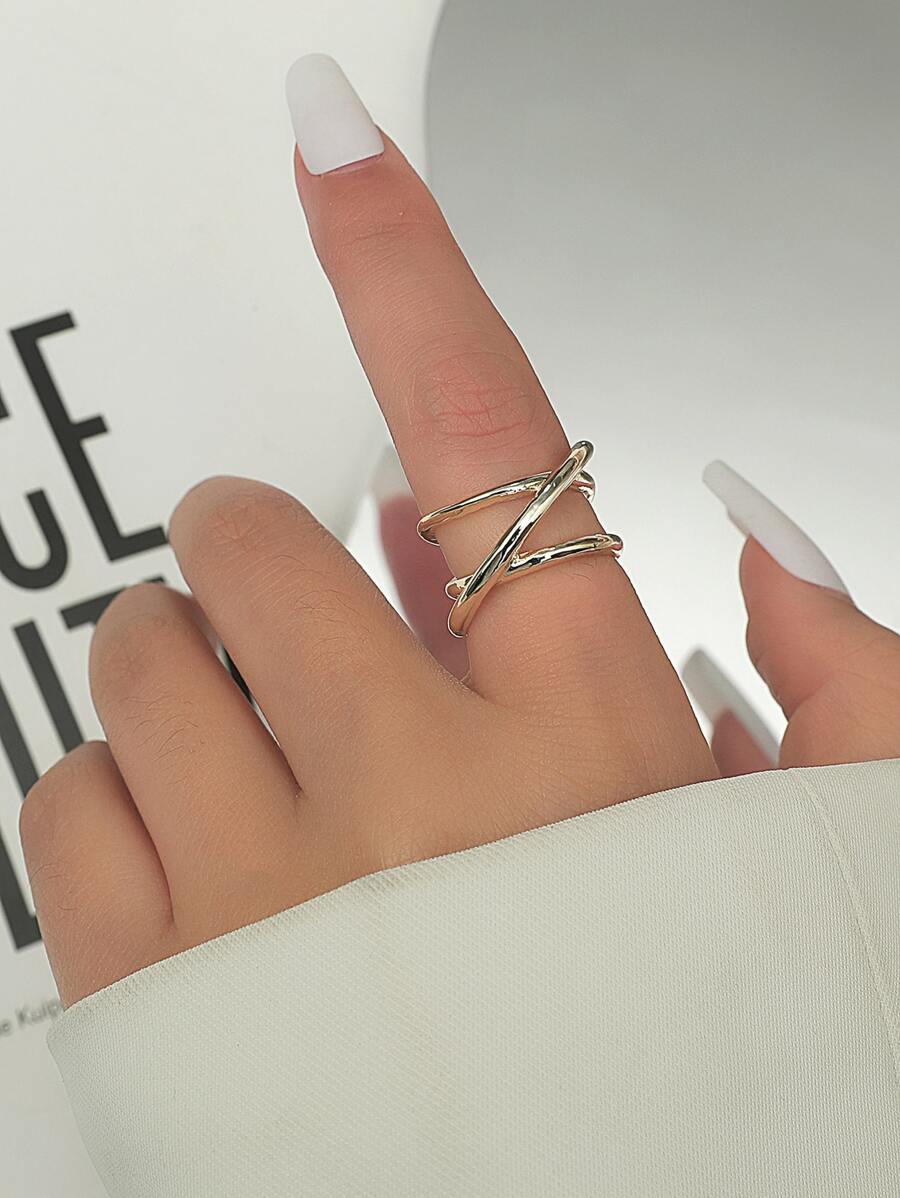 1入組開口戒指 - 金黃色 - 查看 1