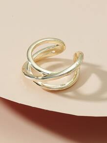 1入組開口戒指 - 金黃色 - 查看 2