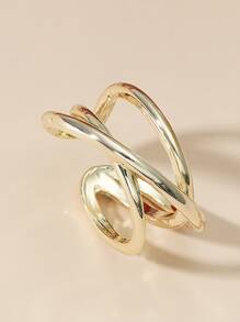 1入組開口戒指 - 金黃色 - 查看 3