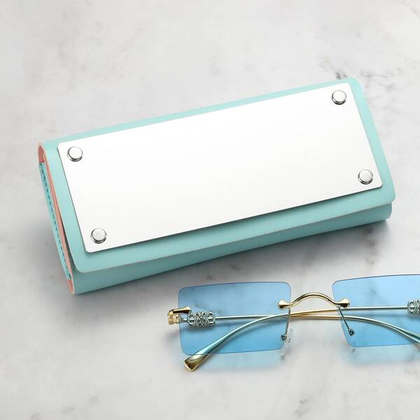 

Glasses Case With Mirror, Multicolor