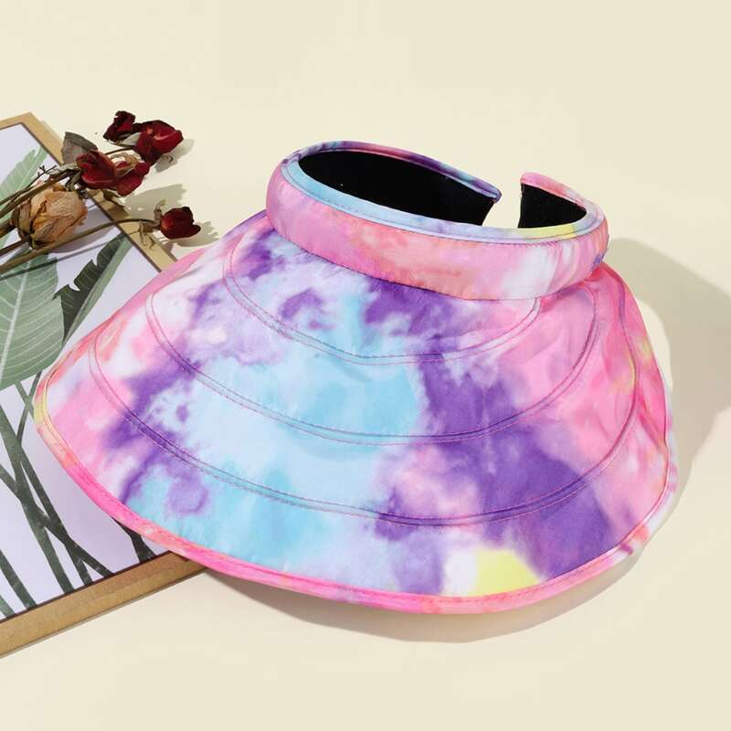 

Tie Dye Visor Hat, Multicolor