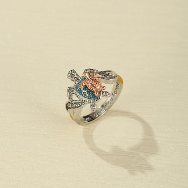 

Tortoise Decor Ring, Silver