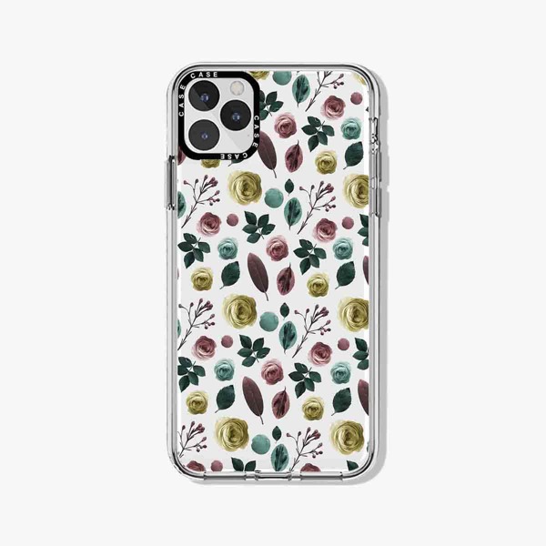 

Flower Pattern Phone Case, Clear