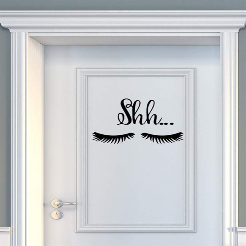 

Eyelashes Wall Sticker, Black