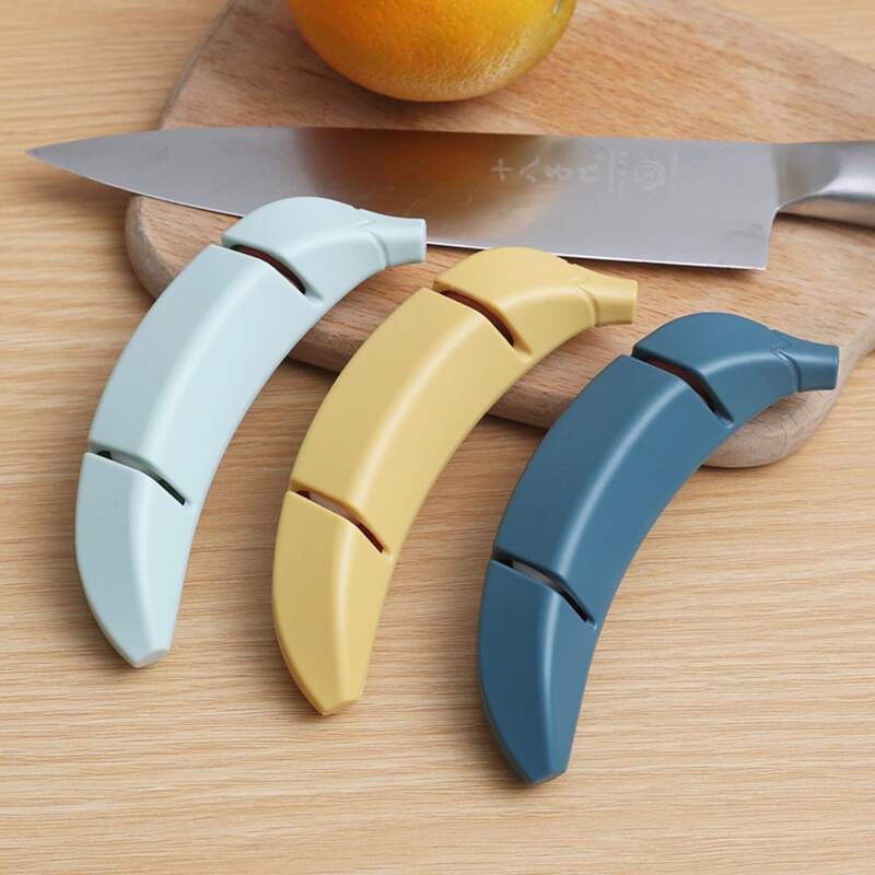 

1pc Banana Knife Sharpener, Multicolor