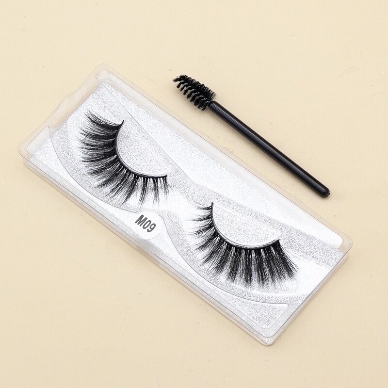 

1pair Volume Eyelashes & 1pc Brush, Black