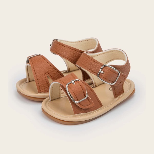 

Baby Boy Buckle Decor Sandals, Brown