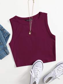 Muchica Camis Plain Casual - Purple - View 1
