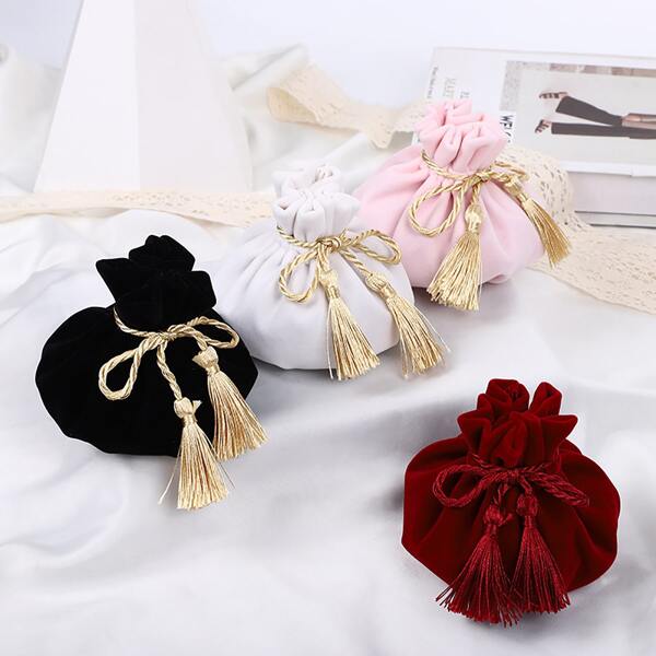 

1pc Random Solid Color Storage Bag, Multicolor