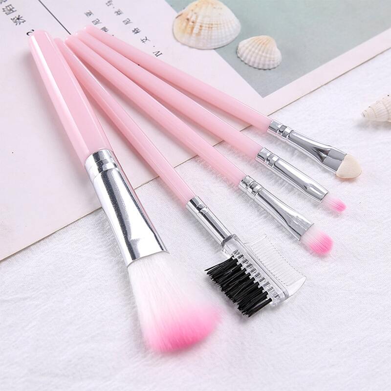 

5pcs Random Makeup Brush Set, Multicolor
