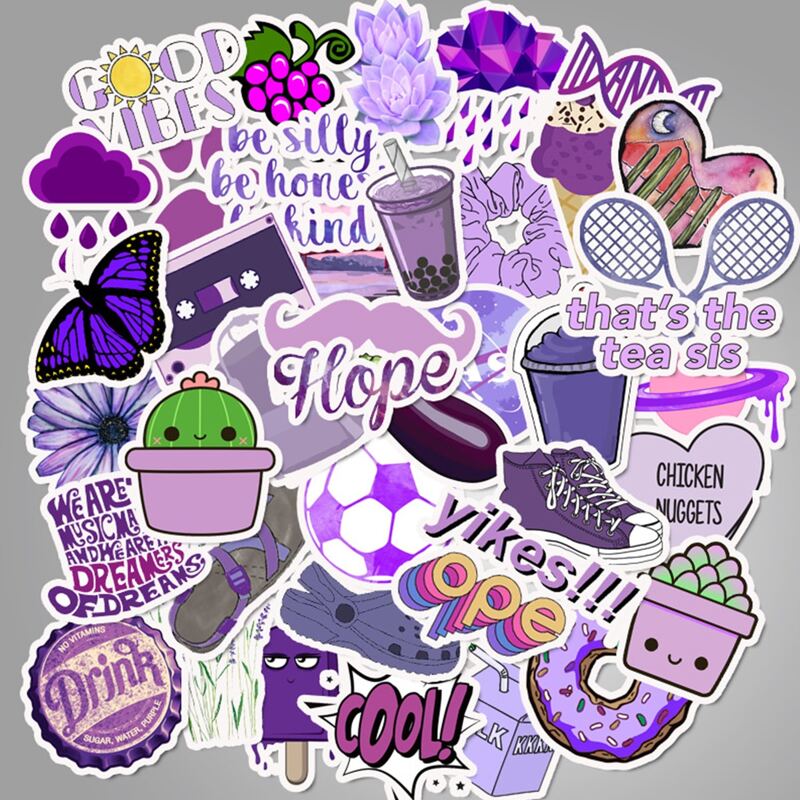 

50pcs Random Cartoon Sticker, Multicolor